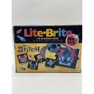 Disney Stitch Lite*Brite Mini Size! 176 Pieces, Ages 4+, Four Art Templates, NIB
